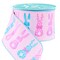RG Ribbon: 2.5" Bunny Silhouettes Wired Ribbon for Spring, Easter, and Baby Shower Baskets, Bows, Wreaths, Garlands, Fabric Crafts and Decorations (Light Pink, Blue, Purple, Pastel Multi)